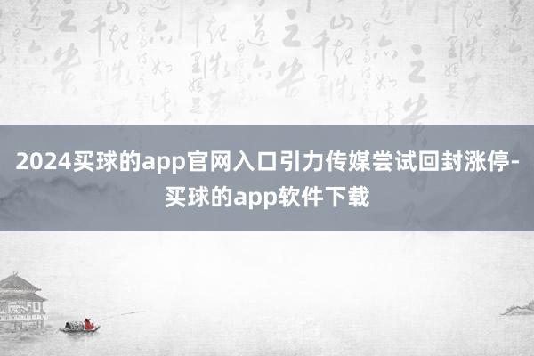 2024买球的app官网入口引力传媒尝试回封涨停-买球的app软件下载