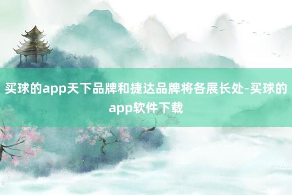 买球的app天下品牌和捷达品牌将各展长处-买球的app软件下载