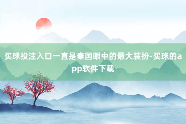 买球投注入口一直是秦国眼中的最大装扮-买球的app软件下载