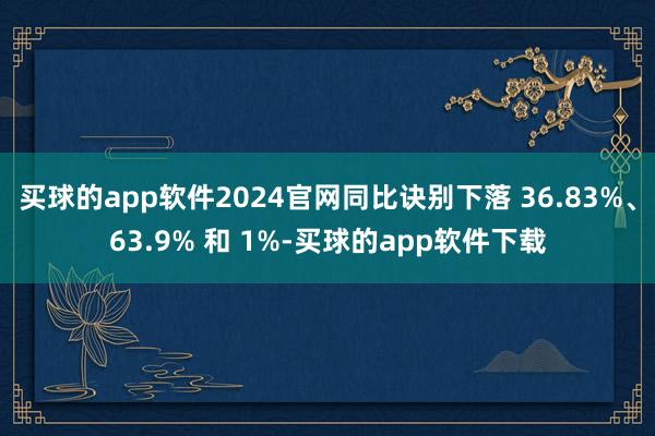 买球的app软件2024官网同比诀别下落 36.83%、63.9% 和 1%-买球的app软件下载