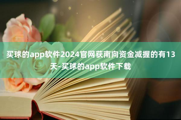 买球的app软件2024官网获南向资金减握的有13天-买球的app软件下载
