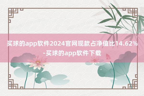 买球的app软件2024官网现款占净值比14.62%-买球的app软件下载