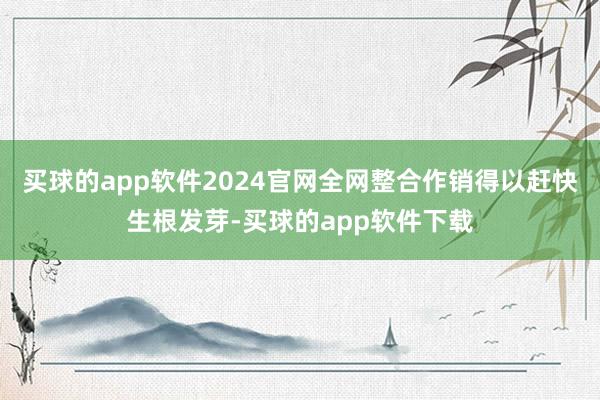 买球的app软件2024官网全网整合作销得以赶快生根发芽-买球的app软件下载