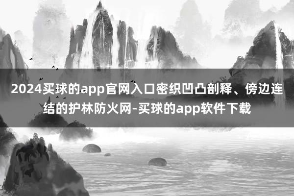 2024买球的app官网入口密织凹凸剖释、傍边连结的护林防火网-买球的app软件下载